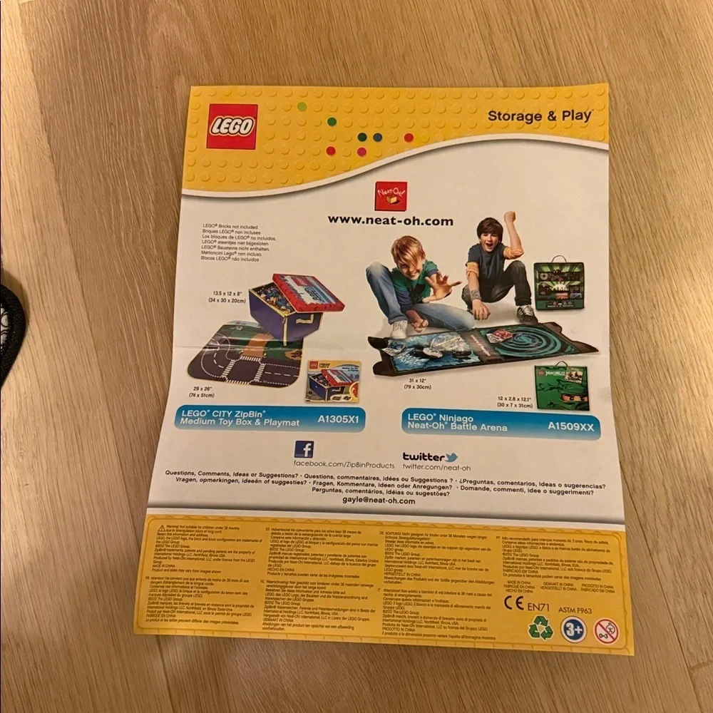 Lego Star Wars zipbin Death Star transforming toy box storage & play set NEW